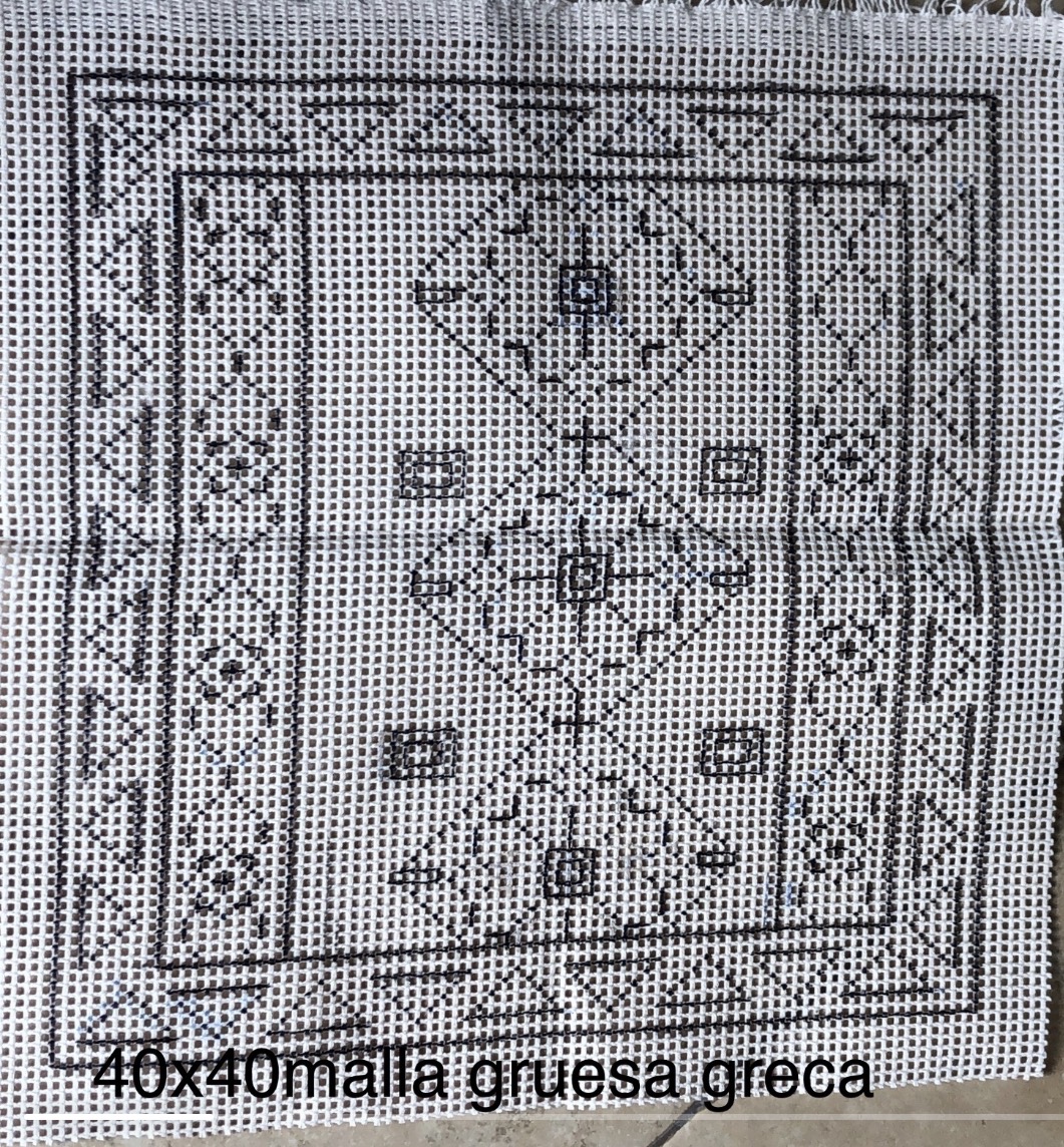 Cojín o cuadro malla gruesa